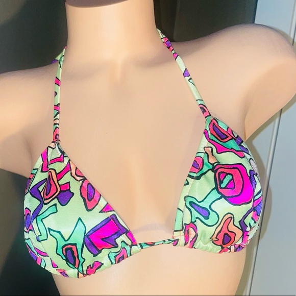 💕 SUPER SEXY PATTERNED STRIPPER STRING TOP — SIZE SMALL - Picture 2 of 8